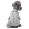 thumbnail image 1 of Suéter para perros CHBORCHICEN, tejido, ropa de invierno (tamaño mediano, gris), 1 of 7