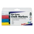 thumbnail image 2 of Pentel Wet Erase Chalk Markers - Primary Colors, Chisel Point, Set of 4, 2 of 2