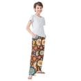 thumbnail image 3 of FORMRS Boys Pajama Pants with Pockets Size 6-8Y Kids Lounge Sleep Bottoms, Blooming Flowers, 3 of 8