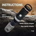 thumbnail image 3 of Portable Espresso Maker with Fast Heated Water, 20Bar Pressure, 9600mAh Battery for Camping & Travel, Self-Heating & Cold Brew, Compatible with Nespresso & Dolce Gusto Pods, 3 of 8