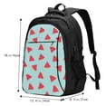 thumbnail image 5 of Daiia Watermelon Pattern USB Charging Backpack for Men and Women, Anti-Theft Backpack,Travel Backpack,School Backpack,College Backpack,Laptop Backpack, 5 of 7