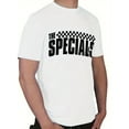 thumbnail image 3 of Men'S "The Specials" Graphic Tee - Casual Round Neck T-Shirt with Checkered Border, White, Muscle Shorts & Leisurewear|Checkered Pattern Shirt|Comfortable Fit, 3 of 7