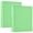 Clearly Visible, variant on D-shaped Binder with 3 Ring - PVC Waterproof 1.5 in Binder with Clear Pocket, Green Without Any Text ，1 pack