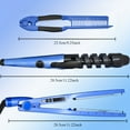 thumbnail image 6 of 3pcs Red Hair Styling Set: Straightener, Flat Iron & V-Shaped Comb - Multi-Functional Tools for All Hair Types, 110V Plug-In, Perfect Holiday Gift, 6 of 10