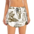 thumbnail image 4 of Lsque Olive Picking Printed Women's Running Shorts with Liner Pockets,Elastic Quick Dry Workout Athletic Gym Yoga Shorts,Womens High Waist Shorts-, 4 of 9