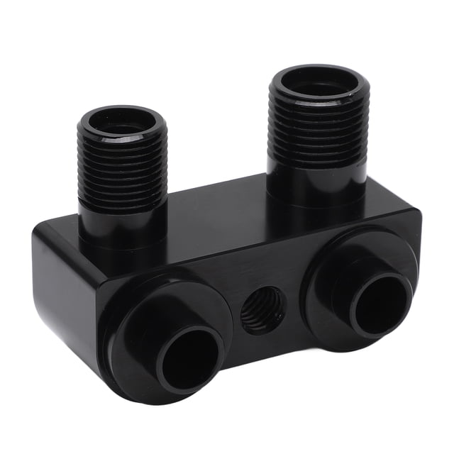 AC Compressor Fitting Kit, Solid Air Conditioner Compressor Adaptor 90° Turn Angle Antirust Billet Aluminum Alloy For LSX LS1 Replacement For