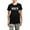 With Gray Camo Pant, variant on CafePress - Mathweaponsblack Pajamas - Women's Short Sleeve Print T-Shirt and Pants Dark Cotton Pajama Set