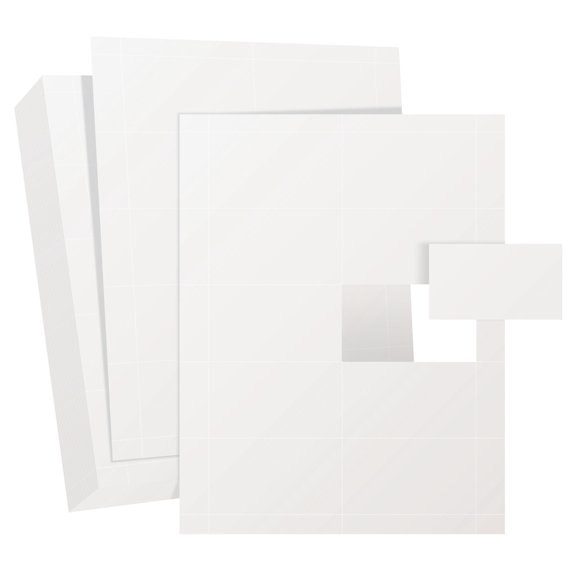 Better office Products 2" x 3.5" Matte White Note Cards with Micro-Perforations, 1000 Count