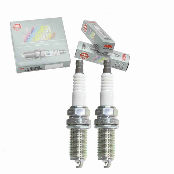 2 pc NGK 1637 Laser Iridium Spark Plugs for 22401-1A50A 4505 4703 9609 FR8MII33X IKH16TT PKH16TT Ignition Wire Secondary Fits select: 2007-2009 HYUNDAI SANTA FE, 2009 KIA BORREGO