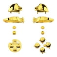 thumbnail image 2 of eXtremeRate Chrome Gold Repair ABXY D-pad ZR ZL L R Keys for Nintendo Switch Pro Controller, Glossy DIY Replacement Full Set Buttons with Tools for Nintendo Switch Pro - Controller NOT Included, 2 of 9