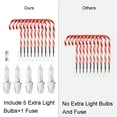 thumbnail image 2 of 15'' Christmas Candy Cane Pathway Markers, Set of 10 Christmas Pathway Lights with 50 Warm White Lights for Indoor and Outdoor Christmas Decorations, 2 of 8