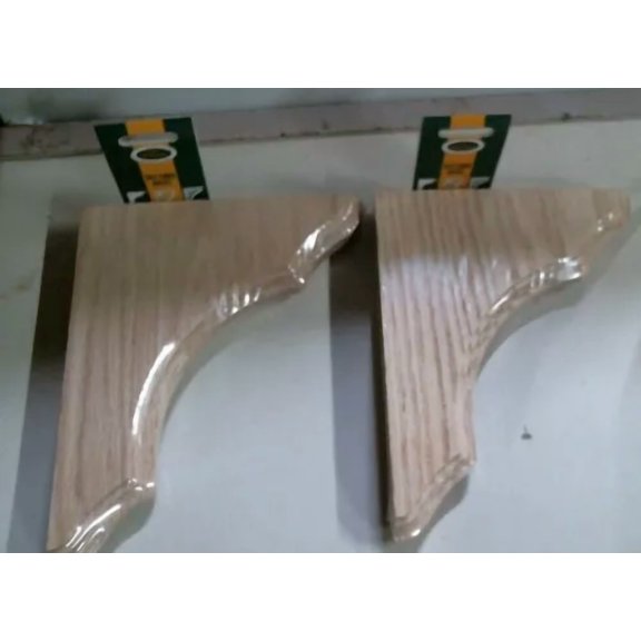 Kok'S Woodgoods 6.75" X 8" Oak Shelf Corner Brackets Lot Of 2 Free Shipping