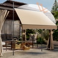 thumbnail image 4 of Denest Patio Awning Retractable Awning Sunshade Shelter 6.5-10ft Height Adjustable, 4 of 21