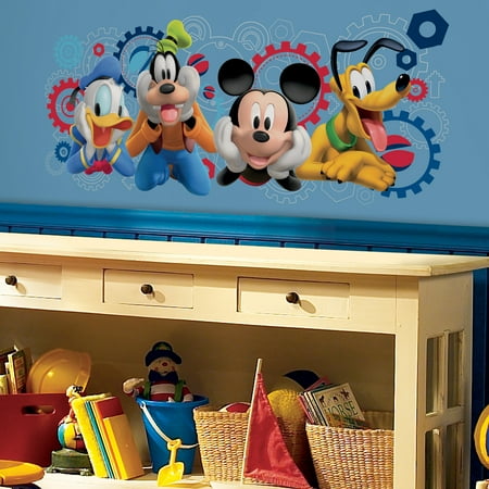 Disney S Mickey Mouse Clubhouse Capers Giant Wall Decal Walmart Com