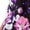Purple Falling Floral, variant on Roaman's Women's Plus Size Stretch Knit Convertible Flounce Dress