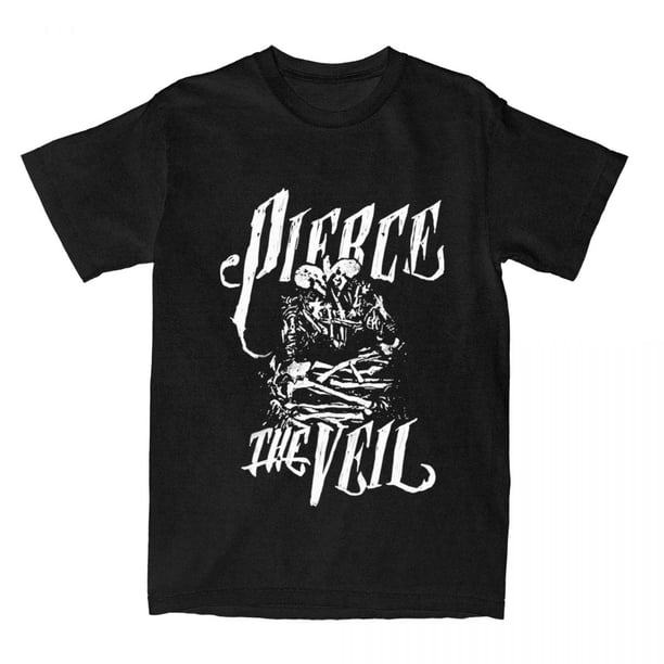 Camisetas de banda de Rock Pierce The Veil ropa de calle divertida de ocio de Hip Hop camisetas Vintage Harajuku de manga corta de algodón para hombres y mujeres camisetas Unisex