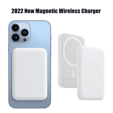 Magnetic Wireless Portable Charger,3000mAh Wireless Battery Fast Charger Power Bank for MagSafe Apple iPhone 12/13