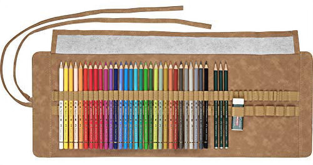 Faber-Castell Polychromos Colored Pencils Pencil Roll 30 Color Set 110030// Wood