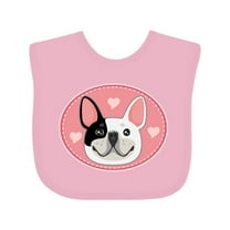 Inktastic French Bulldog Dog Girls Baby Bib