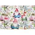thumbnail image 3 of GZHJMY Bathroom Rug Gnome Flowers Soft and Absorbent Bathroom Carpet Non-Slip Machine Washable Plush Bath Floor Rug Door Mat for Bathtubs, Toilet,Kitchen, 16x24 in Carpet Runner, 3 of 6
