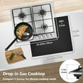thumbnail image 3 of Graceall 24in Gas Stove Cooktop, Drop-in 24inch Gas Stove Top 4 Burners, NG/LPG Convertible Neutral Gas Propane Cooktop Gas Hob with Thermocouple Protection, 3 of 6