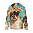 thumbnail image 2 of Goofa Funny Swimming Chihuahua Printed Women's UPF 50+ Sun Protection Hoodie Jacket Lightweight Long Sleeve Sun Shirt for Women with Pocket Hiking Outdoor-Large, 2 of 9