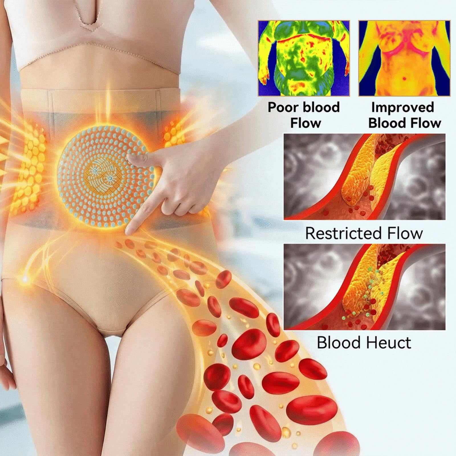 Difdany Thermogenic Fat Burning Sculpting Shorts, PAURAJU Thermal Yoga Pants, Seamless Firming Shaping Shorts with Tummy Flatten & Hip Lifting,Women Fatty Pack Thermal Shaping Shorts Size M
