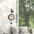 thumbnail image 2 of Reloj de pared retro Zulema Reloj de estación de doble cara 32x49 cm, 2 of 7