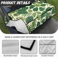 thumbnail image 6 of Whosucclay Monstera Leaves Durable Golf Cart Seat Protector, 4 Storage Pockets Thickened Golf Cart Seat Cover for Club Car EZGO Yamaha, 52.36" x 32.28", 6 of 7