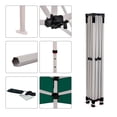 thumbnail image 3 of Green 10x10 Instant Canopy Tent with 1 Full Wall and 2 Half Walls - Commercial Grade Steel Frame with Water-Resistant Canopy Top and Sidewalls - Bonus Canopy Bag and Stake Kit Included (5 Colors), 3 of 8