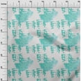 thumbnail image 2 of oneOone Cotton Jersey Aquamarine Green Fabric Texture & Mandala Watercolor Diy Clothing Quilting Fabric Print Fabric By Yard 58 Inch Wide, 2 of 4