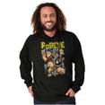 thumbnail image 5 of Popeye and Friends Anchor Cartoon Hoodie Sweatshirt Women Men Brisco Brands S, 5 of 6