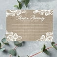 thumbnail image 3 of Koyal Wholesale Share a Memory Cards, Rustic Burlap Lace Cards for Wedding, Life Memories, 4" x 6", 52-Pk, 3 of 5
