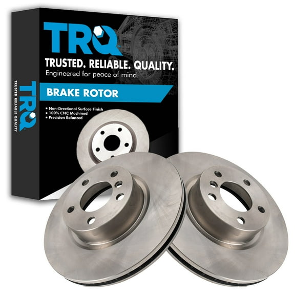 TRQ Front Brake Rotors Set Vented Fits Select 2011-2017 BMW X3 2015-2018 X4