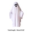 thumbnail image 2 of White Ghost Cape Halloween Role Play Outfit,Polyester Costume with Pumpkin Candy Storage Bag for Masquerade Party,Cosplay,Seasonal Themed Events, 2 of 6