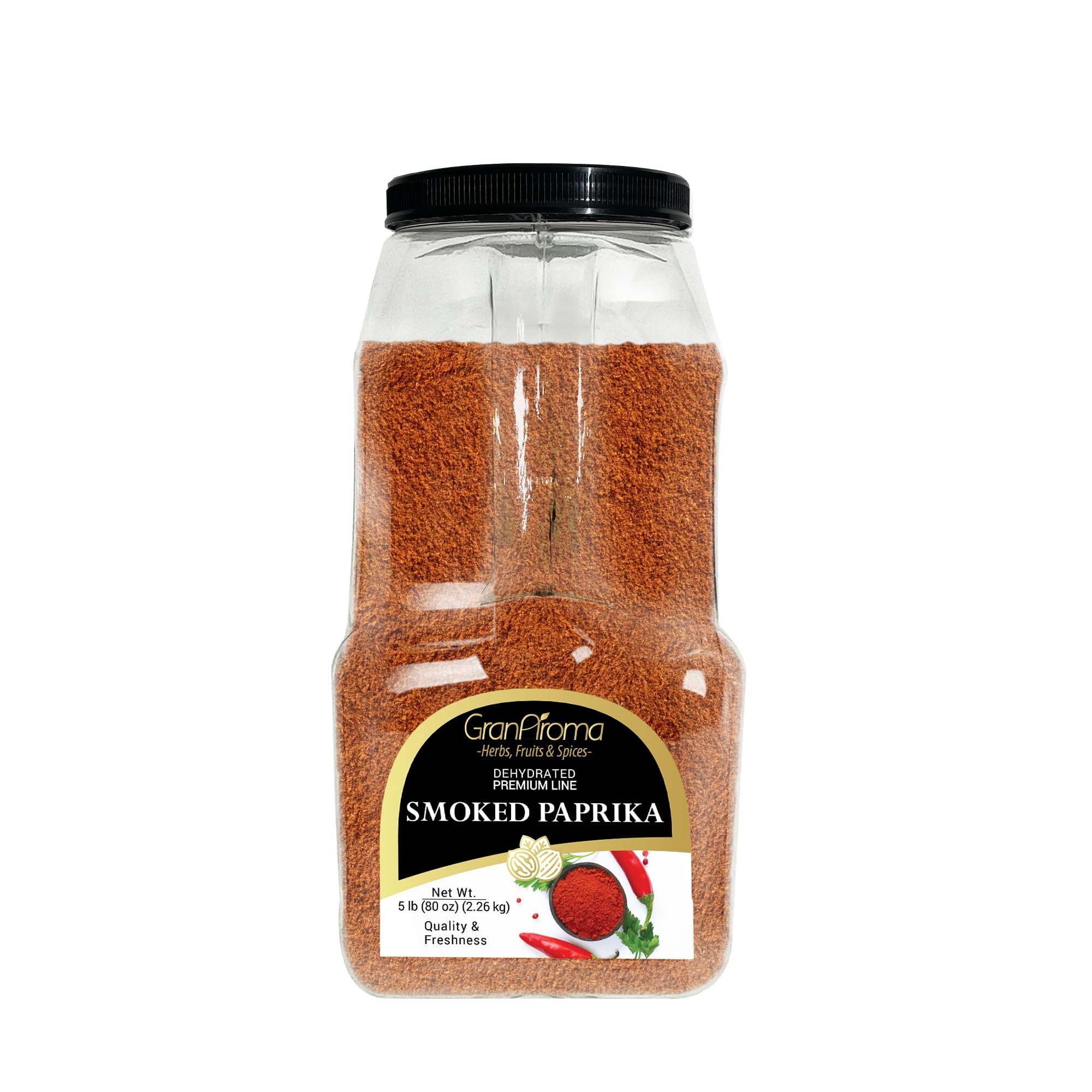 GranAroma Smoked Paprika, 5 lb, Bulk Size, Versatile Spice, Bold Flavor