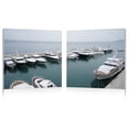 thumbnail image 2 of Yacht Congregation Mounted Print Diptych in Multicolor, 2 of 2