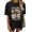 Black, variant on Womens Athletic Tops Women's Graphic Print Casual Round Neck Short Sleeve Tee Sunflower Positivity Tshirt Everyday Comfort Oversized Floral Top Spring Summer Outfits Blue L