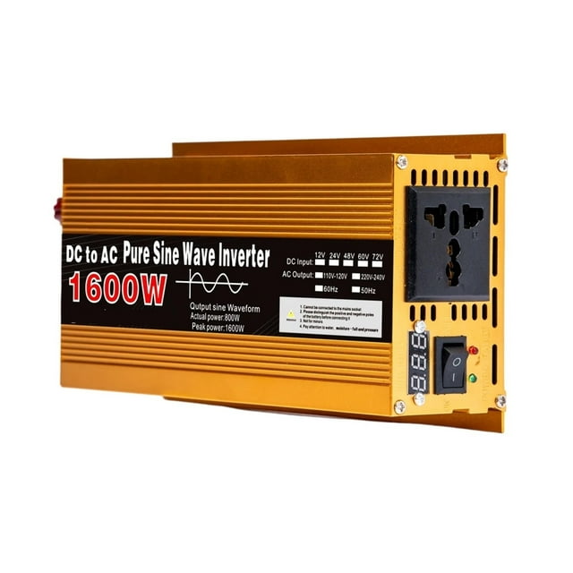 Inverter 12v/24v 220 Pure Sine Wave 1600W-3000W Multi-function Converter Car inverter ,Advanced Charging Protection Design