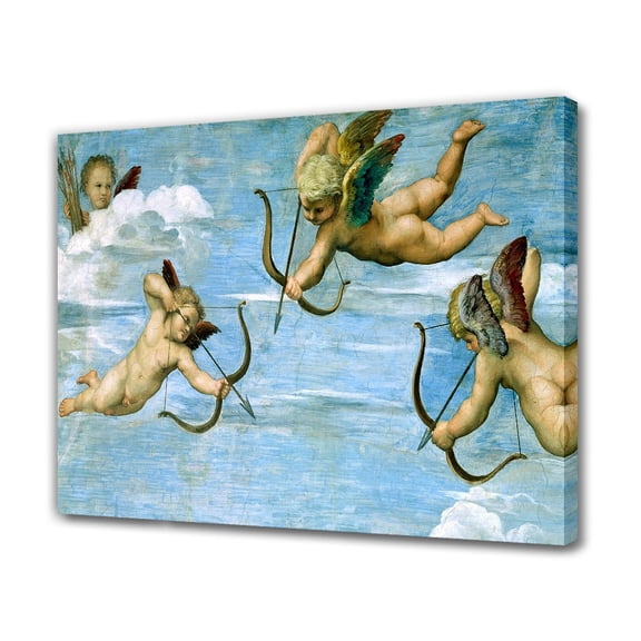 God of Love Cupid Canvas Poster Bedroom Decor Sports Landscape Office Room Decor Gift,Frame-style,20x30inch(50x75cm)
