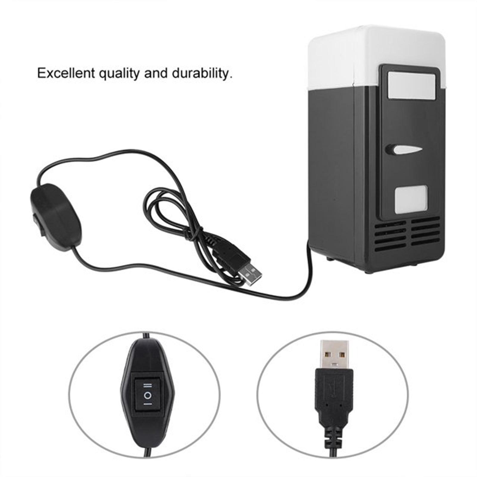 USB Mini Refrigerator, Gaqring Hot Cold Portable USB Fridge, Compact Cooling Heating Mini Fridge for Drinks Cosmetics Pharmaceuticals