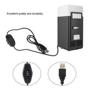 Dealovy USB Mini Refrigerator, Hot and Cold Dual-Use, 4L Portable Car Refrigerator, Black