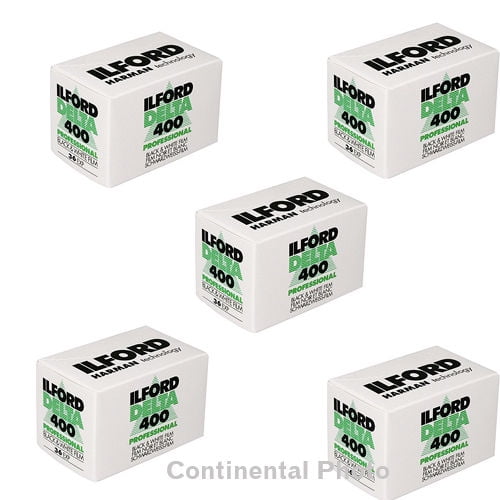 5 Rolls Ilford HP5 Plus 400 35mm B&W Film (36 Exposures) – Professional Black & White