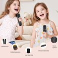 thumbnail image 4 of Machine de Karaoké Portable pour Enfants et Adultes – Haut-Parleur Bluetooth avec 2 Microphones Sans Fil, 4 of 5
