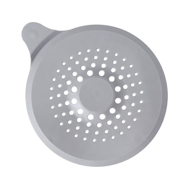 Advancent Cubierta de filtro de lavabo para fregadero de cocina y oficina en casa, colador de silicona para el pelo, tapón de drenaje Juegos de accesorios de baño Gris