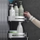 thumbnail image 4 of No Drilling Shower Shelf Bathroom Shelf Rustproof Aluminum Storage Storage 2 Shelves for Shampoo Soap (Corner Shelf), 4 of 5