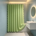 thumbnail image 4 of Cortina de Ducha de Gran Tamaño: Tejido de Poliéster Impermeable, Cortina Colgante Plegable y Suave para Baño, Caravana, Gimnasio o Dormitorio., 4 of 6