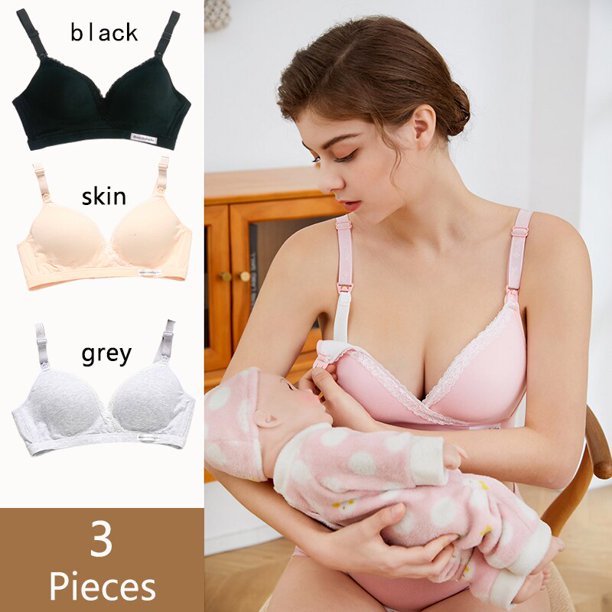 3 uds ropa de enfermería sin cables sujetador de lactancia de algodón para mujeres embarazadas ropa interior para dormir durante el embarazo Soutien Gorge Allaitement Tan Jianjun unisex