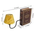 thumbnail image 4 of Kiven Cordless Bookshelf Lamp, Set of 2 Rechargeable Bookcase Lighting with Yellow Fabric Lampshade, Farmhouse Decorative Bookend, Cordless Table Lamp for Bedside Bookshelf Office Home Decor-DZ0306, 4 of 8