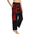 thumbnail image 2 of Annabelle Women's Pajama Pants, Comfy All Over Print Lounge Pants Casual Sleepwear with Pockets & Drawstring, 2 of 8
